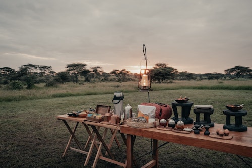 Imagine endless horizons, skies stretching over the grassland as far as the eye can see … 

Every species in the Serengeti lives in perfect harmony with the one beside it. It is this balance, ‘usawa’ in Kiswahili, that ensures this phenomenal ecosystem functions in perfect symbiosis. 

In northern Tanzania, Africa’s greatest spectacle unfolds. Two million wildebeest, zebra, Thomson’s gazelle, eland and other migratory animals graze, breed, and birth on the Serengeti’s plains; following the rains, moving as one. Prides of lion split the herds, taking down wildebeest and zebra. Cheetah chase down and tyre out gazelles while crocodiles prey on the brave; those who dare to cross the rivers first. This scale of wildlife, of predator-prey interaction is found nowhere else on Earth.  

Far from the crowds, Wilderness Usawa Serengeti's mobile camps are strategically located, moving to areas where the herds are as they follow the rain. With a number of sites available, positioned as close as is feasible to the action, in luxurious safari tents that leave no impact on the plains. 

Insider's Tip: Pack your walking shoes. All Wilderness Usawa Serengeti sites are positioned within designated walking zones, allowing walking safaris to begin right from camp.