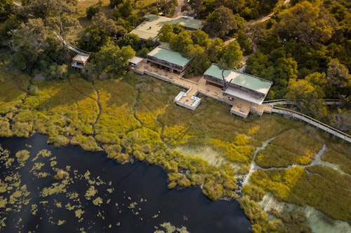 A modern-style safari camp that wouldn’t look out of place in an architecture magazine, Wilderness Vumbura Plains is designed and operated in total empathy with its diverse surroundings. Partnerships with local communities in this region of the Okavango Delta have created empowerment opportunities while allowing guests access to its many treasures.

Fourteen light, airy guest suites feature designer fittings and touches of unabashed luxury, including private plunge pools and salas, as well as indoor and outdoor showers. Safari activities focus on day and night game drives through a variety of game-rich terrains. Seasonal water activities can be very rewarding.

Insider’s Tip: Enjoy the use of the spotting scope for exceptional viewing of birds and wildlife. If you are lucky, you may even catch a glimpse of the resident otter family! 


