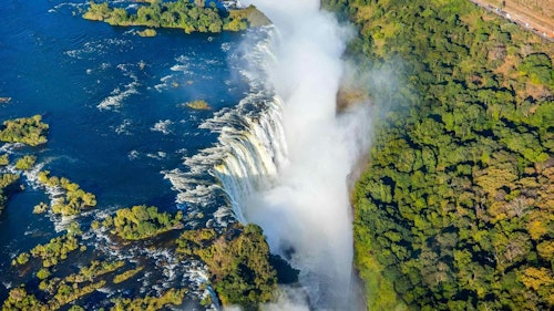 The mighty Victoria Falls rank as one of the most spectacular sites in all of Africa. As the mighty Zambezi river crashes over sheer cliffs onto the rocks below it sprays a cloud of water high into the air. Enjoy a variety of activities in this area (as well as the falls themselves). Speak to your travel designer to find out which suits the best for you.